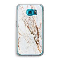 Goud marmer: Samsung Galaxy S6 Transparant Hoesje