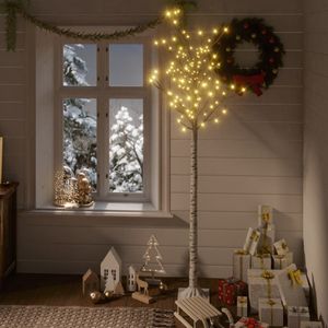 VidaXL Kerstboom wilg met 180 warmwitte led&apos;s binnen en buiten 1,8 m