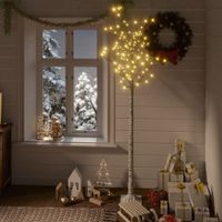 VidaXL Kerstboom wilg met 180 warmwitte led&apos;s binnen en buiten 1,8 m