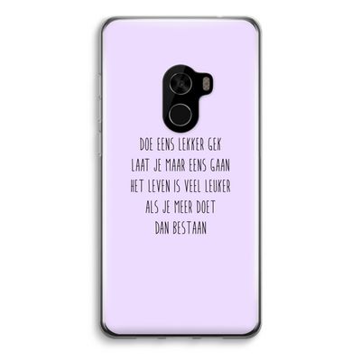 Gek: Xiaomi Mi Mix 2 Transparant Hoesje