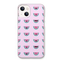 Smiley watermeloenprint: iPhone 13 Transparant Hoesje