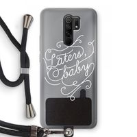 Laters, baby: Xiaomi Redmi 9 Transparant Hoesje met koord