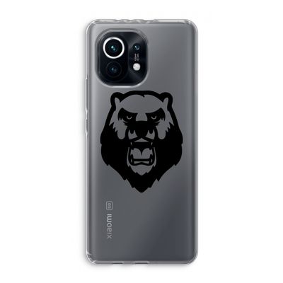 Angry Bear (black): Xiaomi Mi 11 Transparant Hoesje