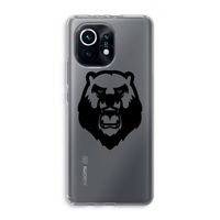 Angry Bear (black): Xiaomi Mi 11 Transparant Hoesje