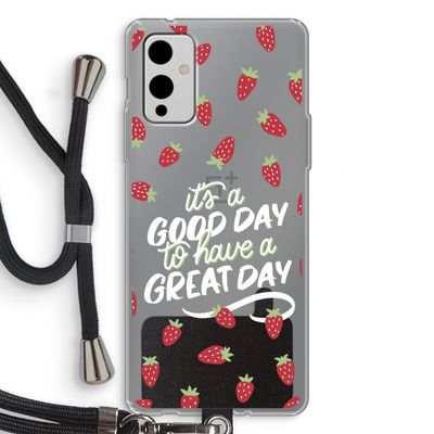 Don't forget to have a great day: OnePlus 9 Transparant Hoesje met koord