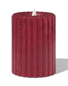 HEMA Led Kaars Glitter Goud Klein (rood)