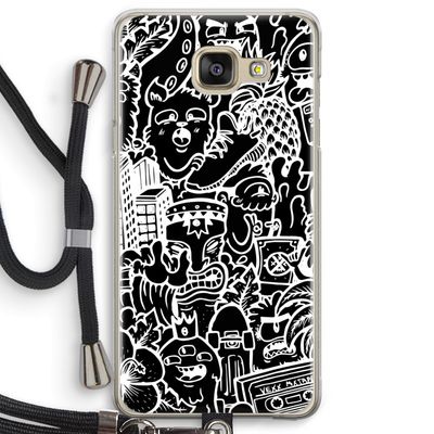 Vexx Black Mixtape: Samsung Galaxy A5 (2016) Transparant Hoesje met koord