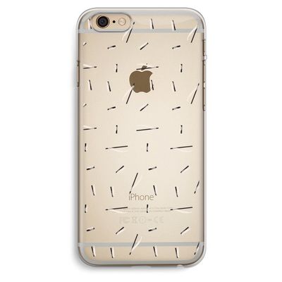 Hipster stripes: iPhone 6 Plus / 6S Plus Transparant Hoesje