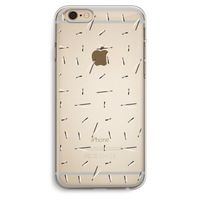 Hipster stripes: iPhone 6 Plus / 6S Plus Transparant Hoesje