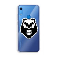 Angry Bear (white): Huawei Y6s Transparant Hoesje