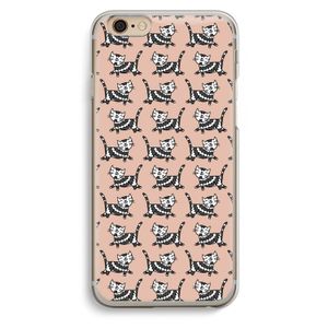 Zwarte poes: iPhone 6 / 6S Transparant Hoesje