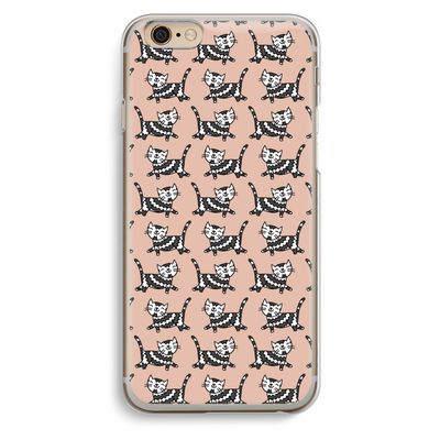 Zwarte poes: iPhone 6 / 6S Transparant Hoesje