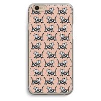 Zwarte poes: iPhone 6 / 6S Transparant Hoesje