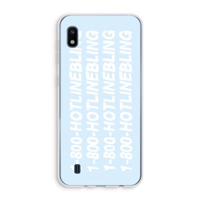 Hotline bling blue: Samsung Galaxy A10 Transparant Hoesje