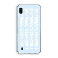 Hotline bling blue: Samsung Galaxy A10 Transparant Hoesje