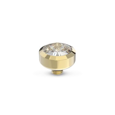 Melano Twisted Glossy Steentje Crystal Goud