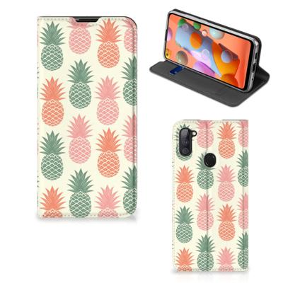 Samsung Galaxy M11 | A11 | Flip Style Cover | Ananas