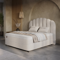 2-Persoons Boxspring Met Opbergruimte - Gradia - Beige 140x200 Cm - Pocketveringen - Inclusief Topper - Dekbed-Discounter.nl