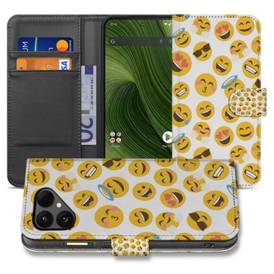 Meerkleurig Emoji Volledige Bescherming Fairphone 6 | Bookcase Hoesje