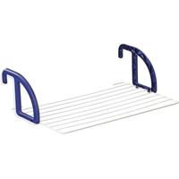 LEIFHEIT 83056 Stendibiancheria da balcone 7 metri CLASSIC 70 bianco e blu