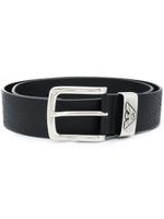 Emporio Armani ceinture à plaque logo - Noir - thumbnail