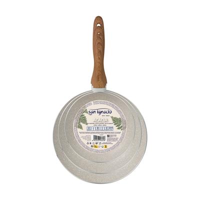 Pannenset San Ignacio Crème Aluminium Ø 16 x 3,5 cm Ø 20 x 4,5 cm Ø 24 x 4,5 cm 3 Onderdelen