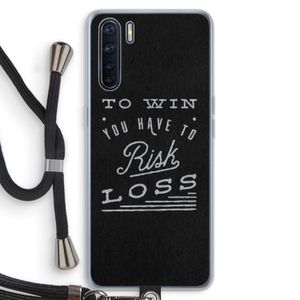 Risk loss: Oppo A91 Transparant Hoesje met koord