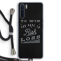 Risk loss: Oppo A91 Transparant Hoesje met koord