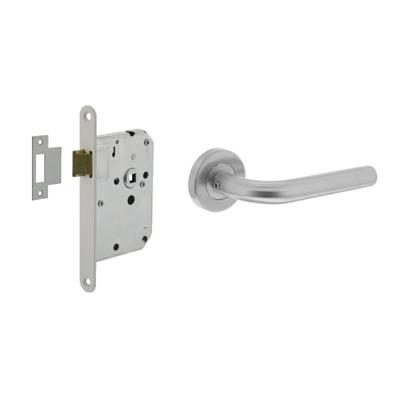 Intersteel Compleet deurklinksetRecht RVS en wit - 0035.210000