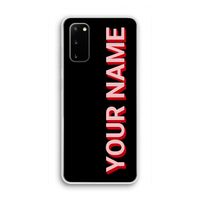 Namecase: Samsung Galaxy S20 Transparant Hoesje Namecase: Samsung Galaxy S20 Transparant Hoesje