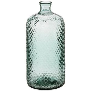 Giftdecor Bloemenvaas Scubs - transparant - gerecycled glas - D19 x H42 cm