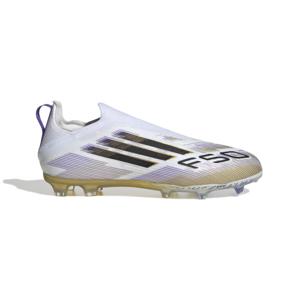 adidas F50 Elite Veterloze Gras Voetbalschoenen (FG) Kids Wit Zwart Goud