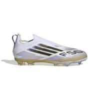 adidas F50 Elite Veterloze Gras Voetbalschoenen (FG) Kids Wit Zwart Goud