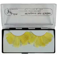 Jofrika cosmetics kunstwimpers veren geel 9,5 cm b-keus ve500 | 50 stuks