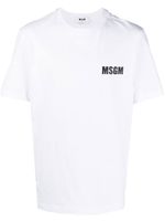 MSGM t-shirt à logo imprimé - Blanc