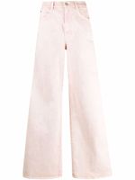 Stella McCartney jean ample à bandes logo - Rose - thumbnail