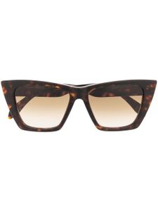 Alexander McQueen Eyewear lunettes de soleil à monture papillon - Marron