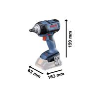 Bosch Professional GDS 18V-300 Solo 06019D8201 Accu-draaislagmoeraanzetter 300 Nm 18 V Li-ion Incl. koffer - thumbnail