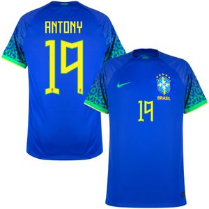 Brazilië Shirt Uit 2022-2023 + Antony 19