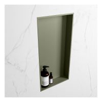 Wandnis Solid Surface Easy | In- en opbouw | 30x60x8 cm | 1 vak | Army