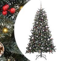 VidaXL Kunstkerstboom met 150 led groen 150 cm pvc en plastic en staal