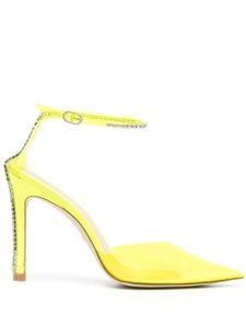 Stuart Weitzman escarpins à ornements en cristal - Jaune