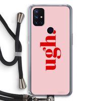 Ugh: OnePlus Nord N10 5G Transparant Hoesje met koord