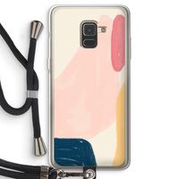Saturday Flow: Samsung Galaxy A8 (2018) Transparant Hoesje met koord Saturday Flow: Samsung Galaxy A8 (2018) Transparant Hoesje met koord