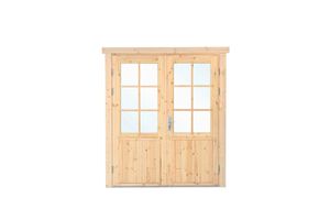 Extra hoge en brede deur 174x209 cm - Rechtsdraaiend- - Hout- Tuindeco