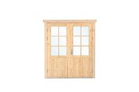 Extra hoge en brede deur 174x209 cm - Rechtsdraaiend- - Hout- Tuindeco