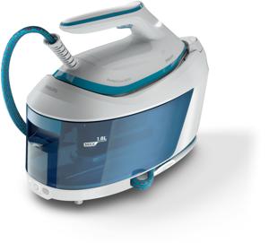 Philips PSG6022/21 stoomstrijkijzer station 2400 W 1,8 l SteamGlide Plus-zoolplaat Blauw, Wit