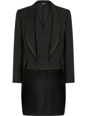Dolce & Gabbana costume trois-pièces en laine - Noir