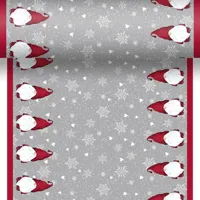 Duni dunicel 3-in-1 tafelloper winter flakes 40x480cm grijs Duni dunicel 3-in-1 tafelloper winter flakes 40x480cm grijs