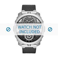 Diesel horlogeband DZ7379 Leder Zwart 26mm